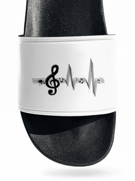 Žiju muzikou pantofle White