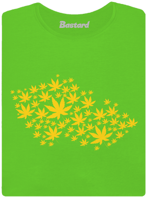 Ganja country dámské tričko Apple Green