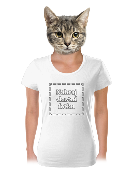 Vlastní potisk dámské tričko White