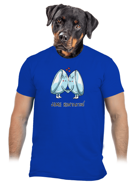 Kontaktní čočky pánské tričko Royal Blue