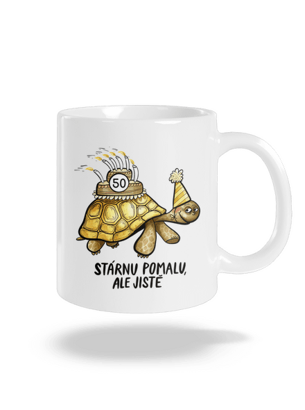 Stárnu pomalu klasický hrnek White