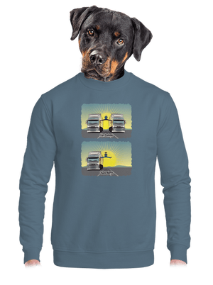 unisex mikina bez kapuce