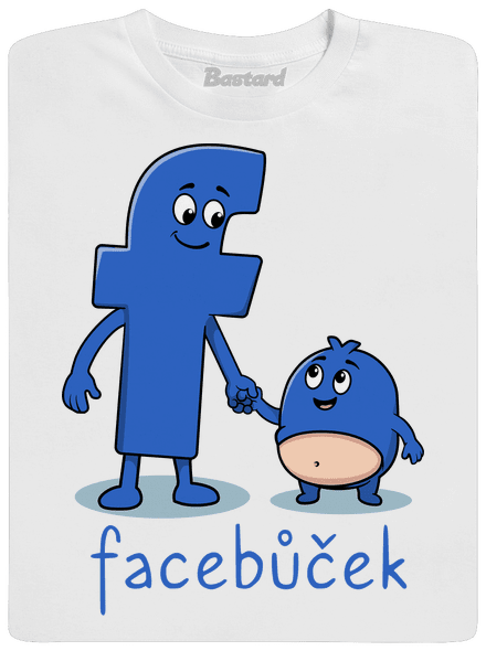 Facebůček pánské tričko White