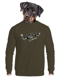 unisex mikina bez kapuce