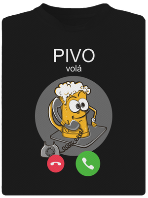 Pivo volá pánské sportovní tričko Black