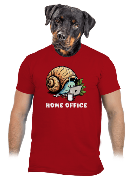 Šnekův home office pánské tričko Red