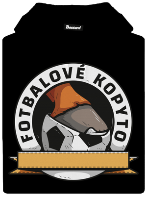 Fotbalové kopyto pánská mikina klokanka Black