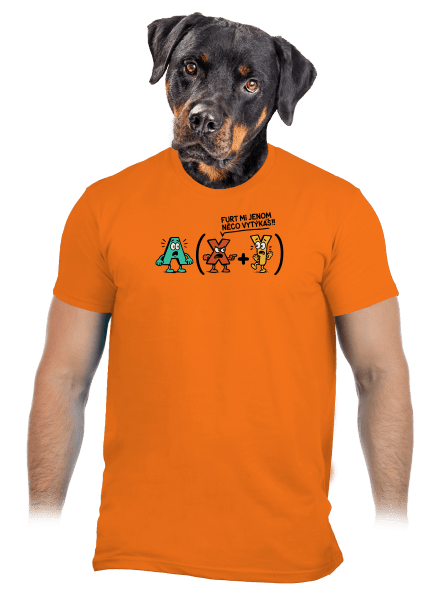 Vytýkání před závorku pánské tričko Orange
