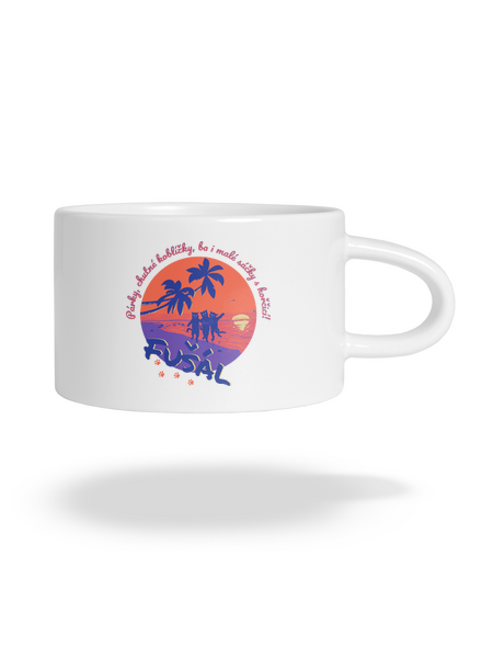 Fušál hrnek makronka White