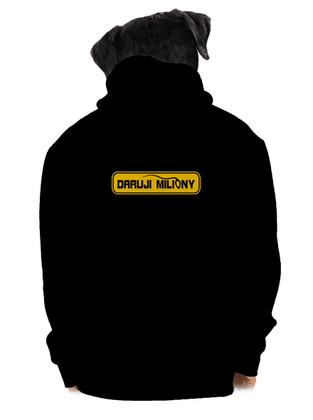 Miliony pánská mikina na zip Black