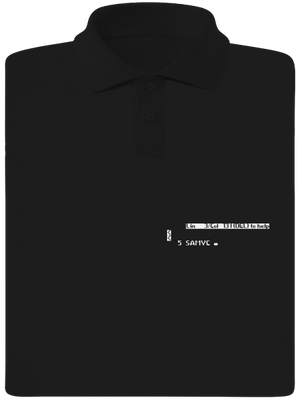 5 Samyc pánská polokošile Black