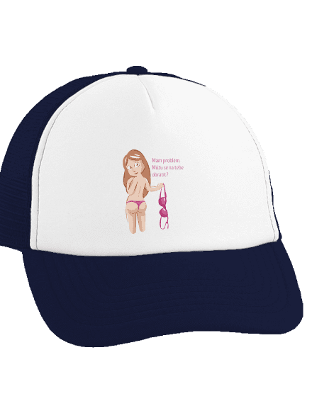 Můžu se obrátit? kšiltovka truckerka French Navy cap