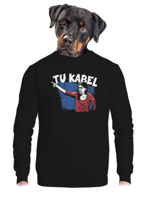 Tukabel unisex mikina bez kapuce Black