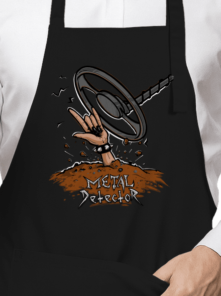 Metal detector zástěra Black