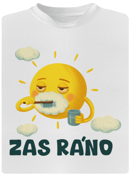 Zas ráno dětské sportovní tričko White