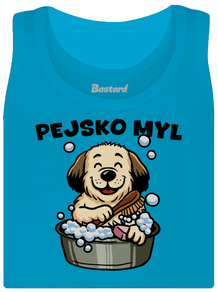 Pejskomyl dámské tílko klasické Blue Atol