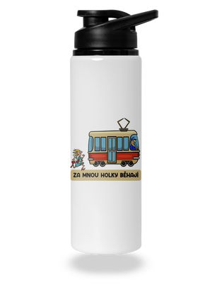 Za mnou holky běhají lahev na vodu White