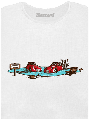 Kachny dámské tričko s lemem White