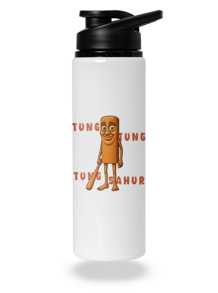 Tung Tung Tung Sahur – Italian Brainrot lahev na vodu White
