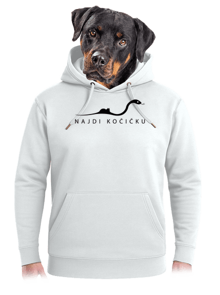 Najdi kočičku unisex mikina premium Snowwhite