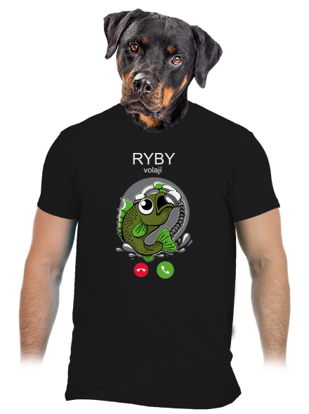 Ryby volají pánské tričko Black