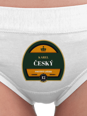 Pivní etiketa dámské kalhotky White