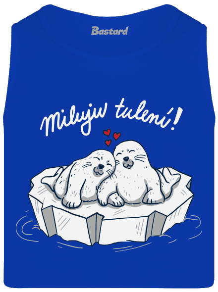 Miluju tulení pánské tílko Royal Blue