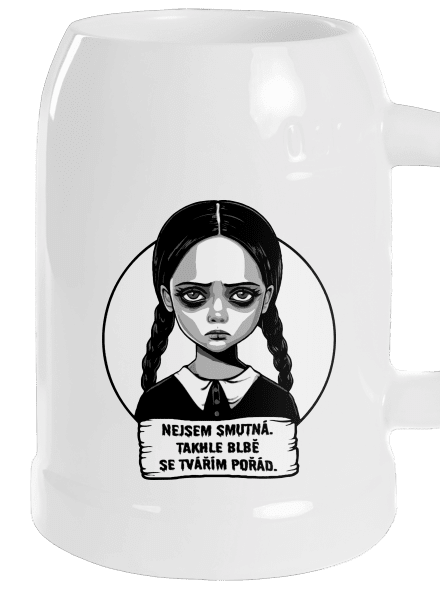 Nejsem smutná půllitr White
