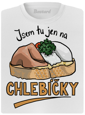 Na chlebíčky dámské sportovní tričko White