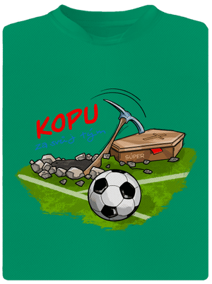 Kopu za svůj tým dětské sportovní tričko Kelly Green Mal