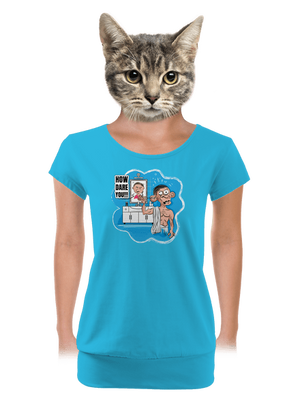 dámské tričko s lemem