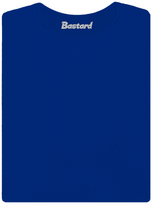 Bez potisku dámské tričko s lemem Royal Blue Mal