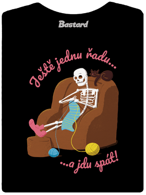 Ještě jednu řadu dámské tričko s lemem Black