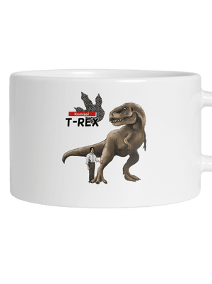 Komisař T-Rex hrnek makronka White