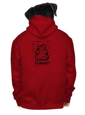 Lejnoryt pánská mikina na zip Red