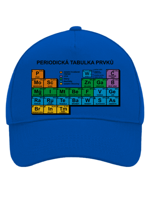 Periodická tabulka kšiltovka baseballka Bright Royal