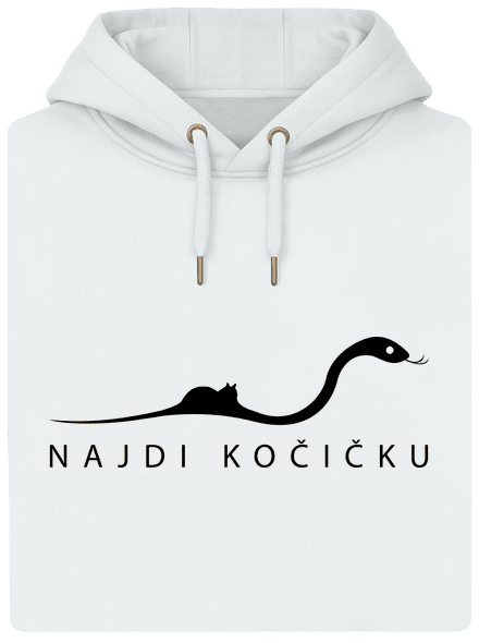 Najdi kočičku unisex mikina premium Snowwhite