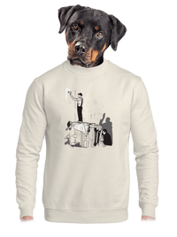 unisex mikina bez kapuce