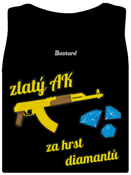 Zlatý AK dámské tílko klasické Black