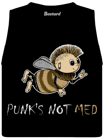 Punks Not Med dámské tílko volné Black