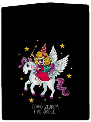 Holka ve škole pánská mikina na zip Black