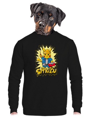 unisex mikina bez kapuce