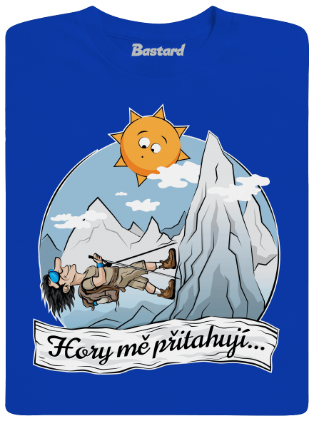 Hory mě přitahují pánské dlouhý rukáv Royal Blue