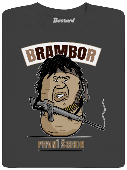 Brambor pánské tričko Dark Grey