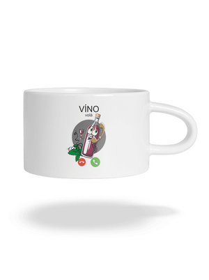 Červené víno volá hrnek makronka White