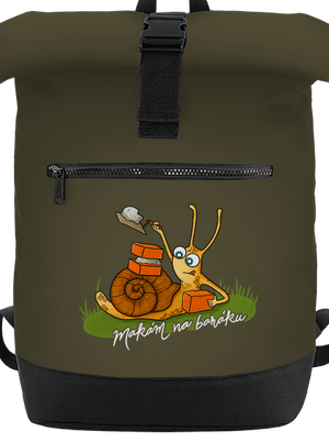 Makám na baráku batoh Military Green