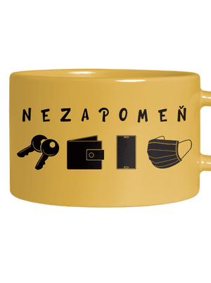 Nezapomeň hrnek makronka Yellow Macaron