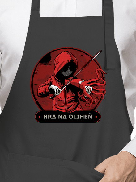 Hra na oliheň zástěra Dark Grey