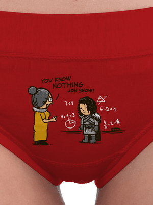 You Know Nothing dámské kalhotky Red Mal