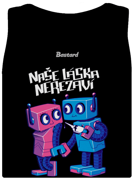 Roboti dámské tílko klasické Black